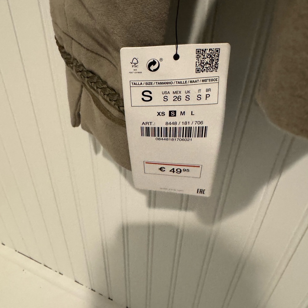 Zara Basic Collection Gray Blazer - Picture 3 of 6